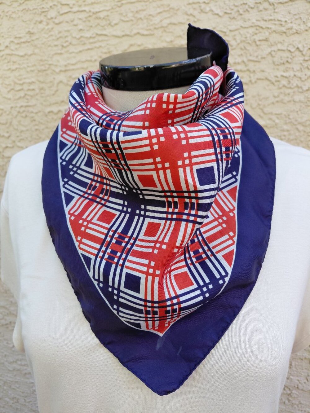 Red, White, and Blue Vintage Square Scarf - 4th of July